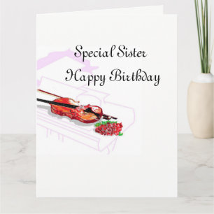 Carte d'anniversaire : Soeur spéciale
