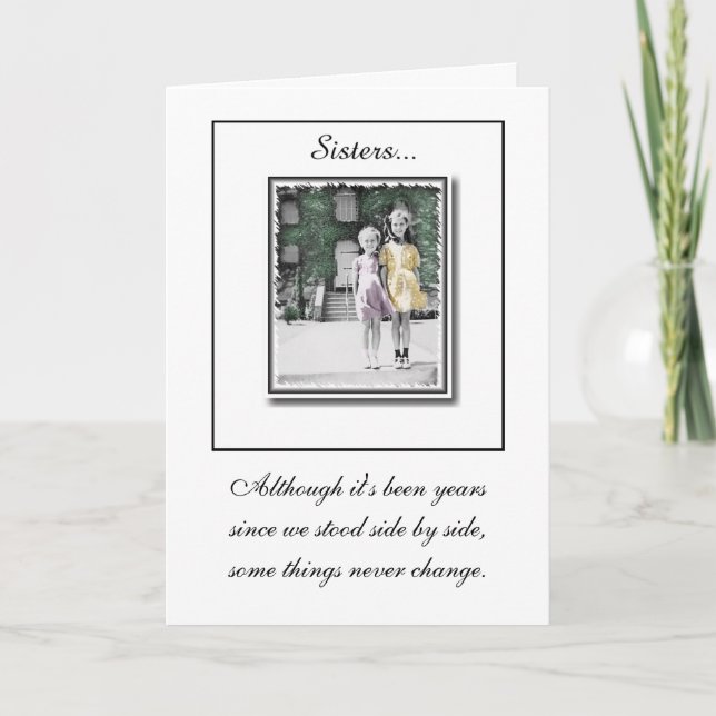 Carte d'anniversaire "Soeurs" (Devant)