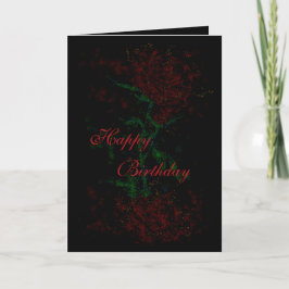 Carte d'anniversaire sombre joyeux