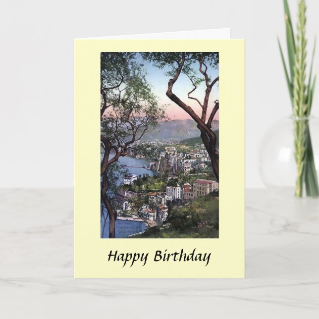 Carte d'anniversaire - Sorrento, Italie (Devant)