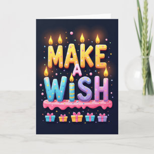 Carte d'anniversaire Souhaiter un vœu