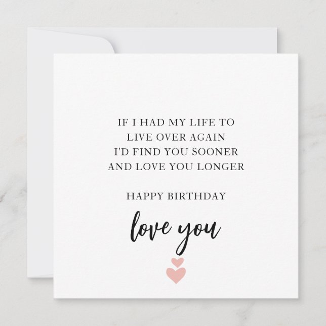Carte d'anniversaire Soulmate et Best Friend (Devant)