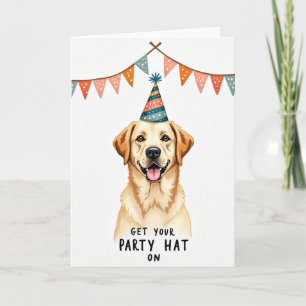 Carte d'anniversaire Sourire Doré