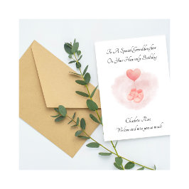 Carte d'anniversaire souvenir de perte de bébé Cha