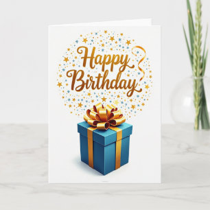 Carte d'anniversaire Sparkling Stars