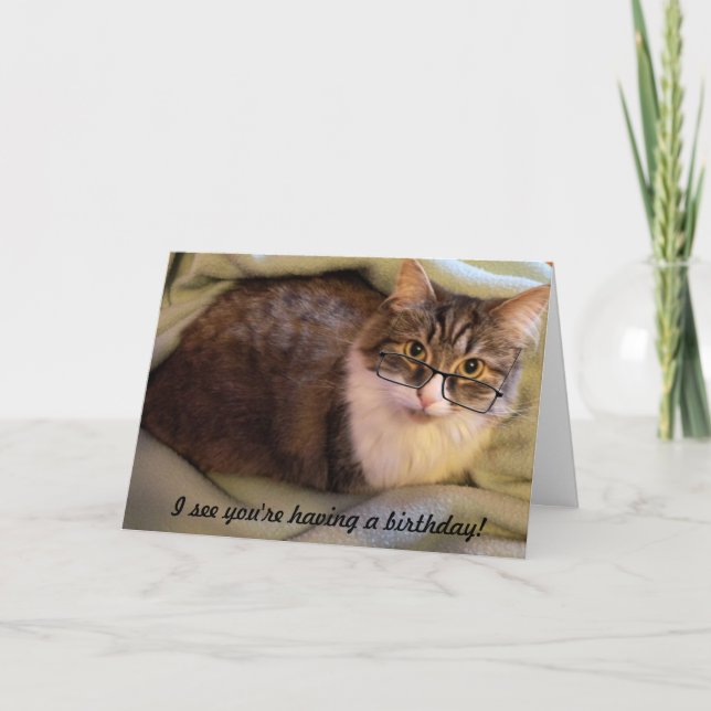 Carte d'anniversaire "Spec-tacular" (Devant)