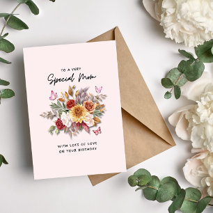 Carte d'anniversaire spéciale maman