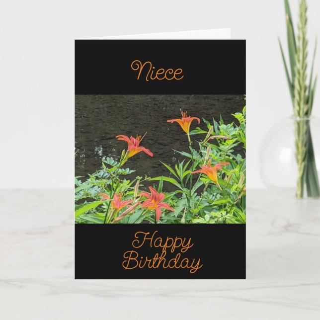 CARTE D'ANNIVERSAIRE SPÉCIALE *NIECE* (Devant)