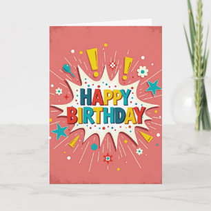 Carte d'anniversaire Starburst