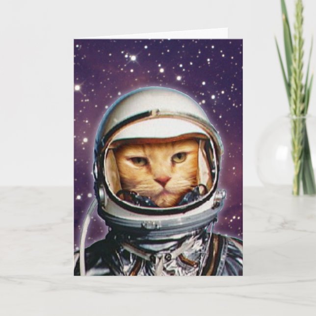 Carte d'anniversaire Stellar Cat (Devant)