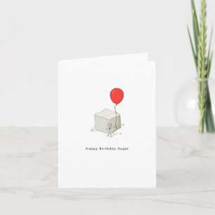 Carte d'anniversaire, sucre d'anniversaire heureux