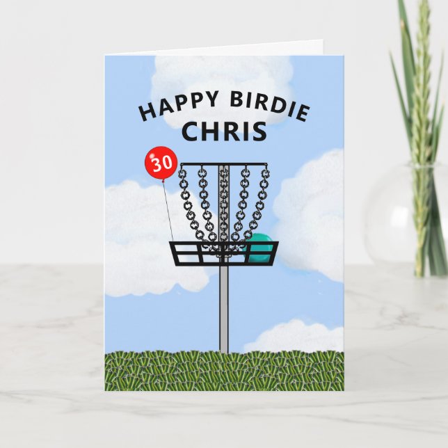 Carte d'anniversaire sur disque personnalisé (Devant)
