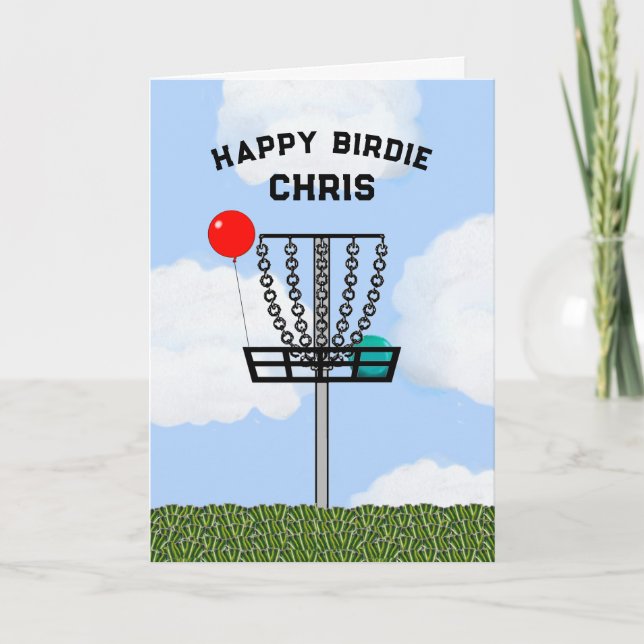 Carte d'anniversaire sur disque personnalisé (Devant)