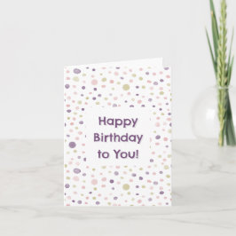 Carte d'anniversaire Susan Confetti