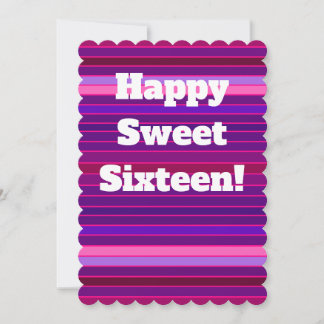 Carte d'anniversaire Sweet 16