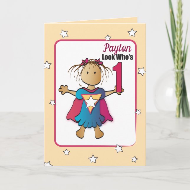 Carte d'anniversaire Sweet 1 pour enfants (Devant)