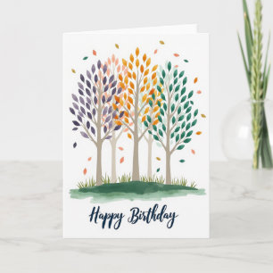 Carte d'anniversaire Sweet Birthday Trees