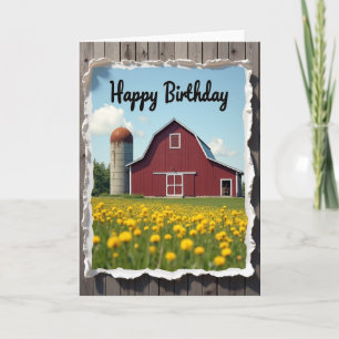 Carte d'anniversaire Sweet Farm