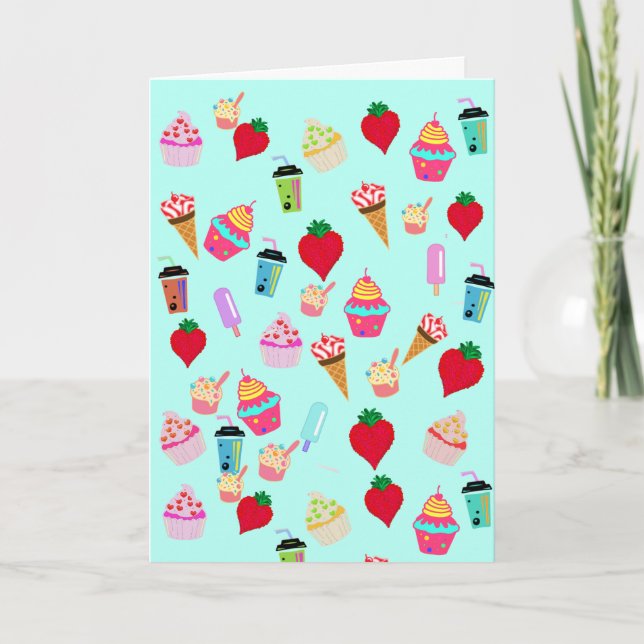 Carte d'anniversaire Sweets (Devant)
