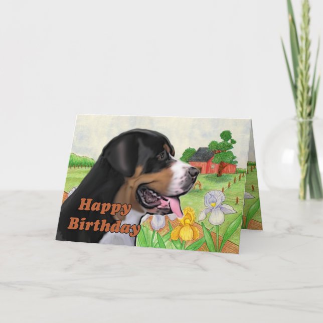 carte d'anniversaire swissie (Devant)