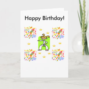 Carte d'anniversaire Taekwondo - Filles