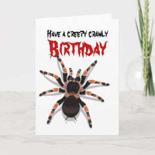 Carte d'anniversaire Tarantula