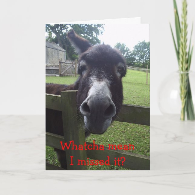 Carte d'anniversaire tardive (Devant)