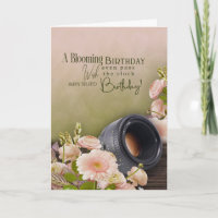 Carte d'anniversaire tardive pour photographe