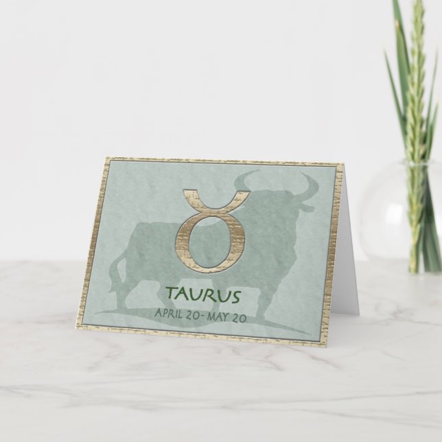 Carte d'anniversaire Taurus (Devant)