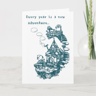 Carte d'anniversaire - temps de déjeuner