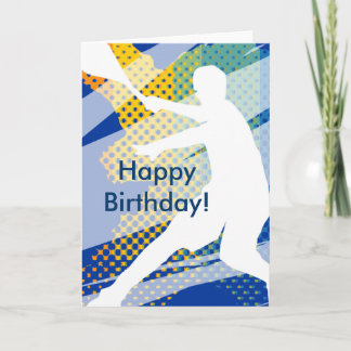 Carte d'anniversaire Tennis pour hommes et garçons