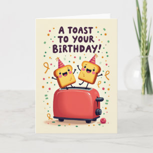 Carte d'anniversaire Toaster Joyeux