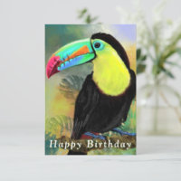 Carte d'anniversaire Toco Toucan Exotic