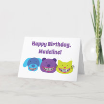 Carte d'Anniversaire très heureuse pour les Porteu