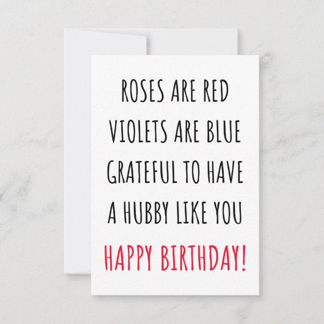 Carte d'anniversaire très romantique pour lui, mar (Devant)