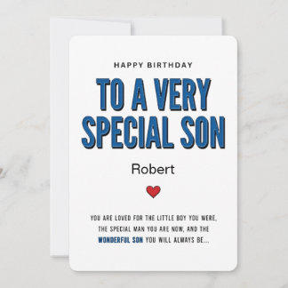 Carte d'anniversaire très spéciale personnalisée p