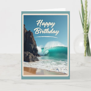 Carte d'anniversaire Vague Joyeuse