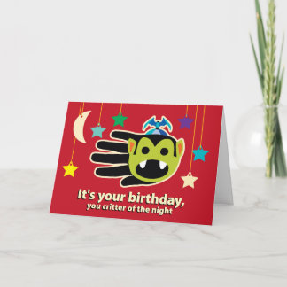 Carte d'anniversaire Vampire