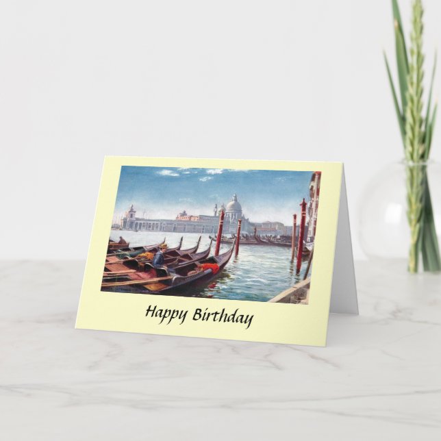Carte d'anniversaire - Venise (Devant)