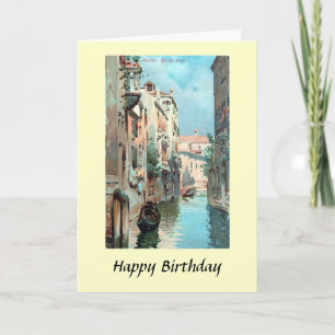 Carte d'anniversaire - Venise, Italie