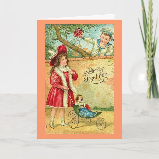 Carte d'anniversaire victorienne (Devant)