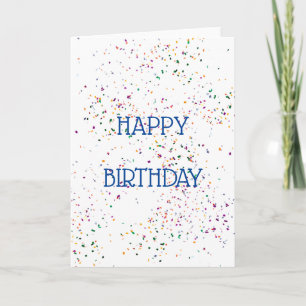 Carte d'anniversaire vierge et heureuse