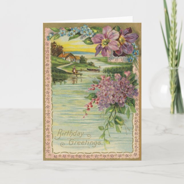 Carte d'anniversaire vintage (Devant)