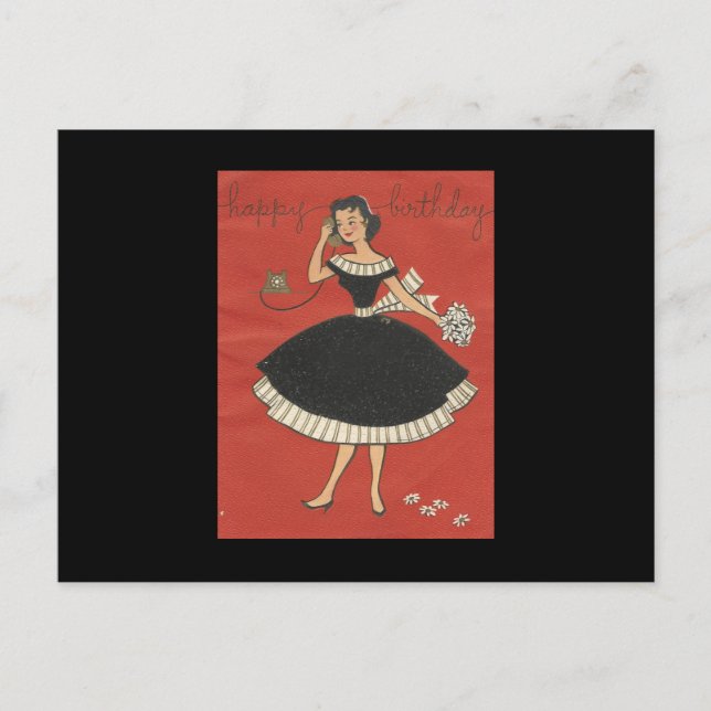 Carte d'anniversaire Vintage (Devant)