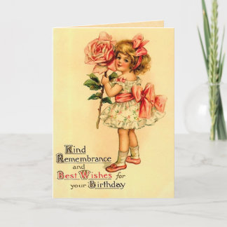 Carte d'anniversaire vintage
