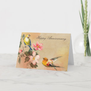 Carte d'anniversaire vintage