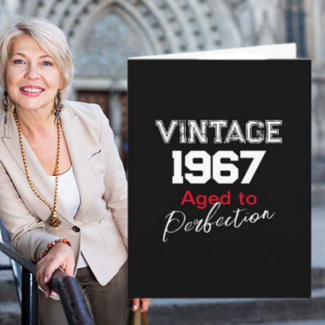 Carte d'anniversaire vintage 1967 (Créateur téléchargé)