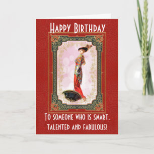 Carte d'anniversaire Vintage amusante