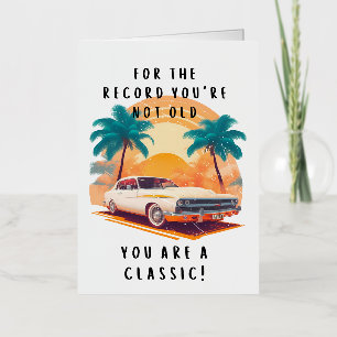 Carte d'anniversaire Vintage amusante