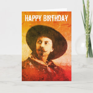 Carte d'anniversaire vintage de Buffalo Bill